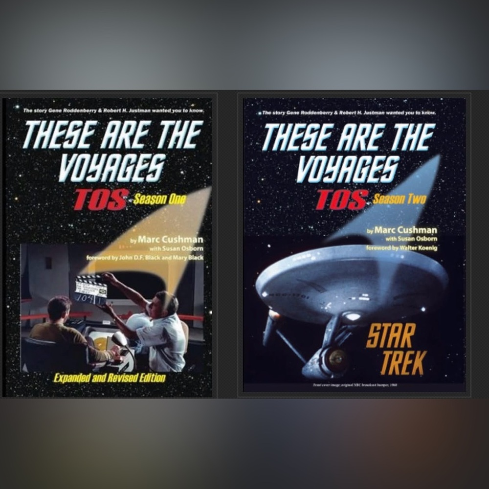 Star Trek: These Are The Voyages Vol 1 & 2 - Signed by Author & Foreword Writers